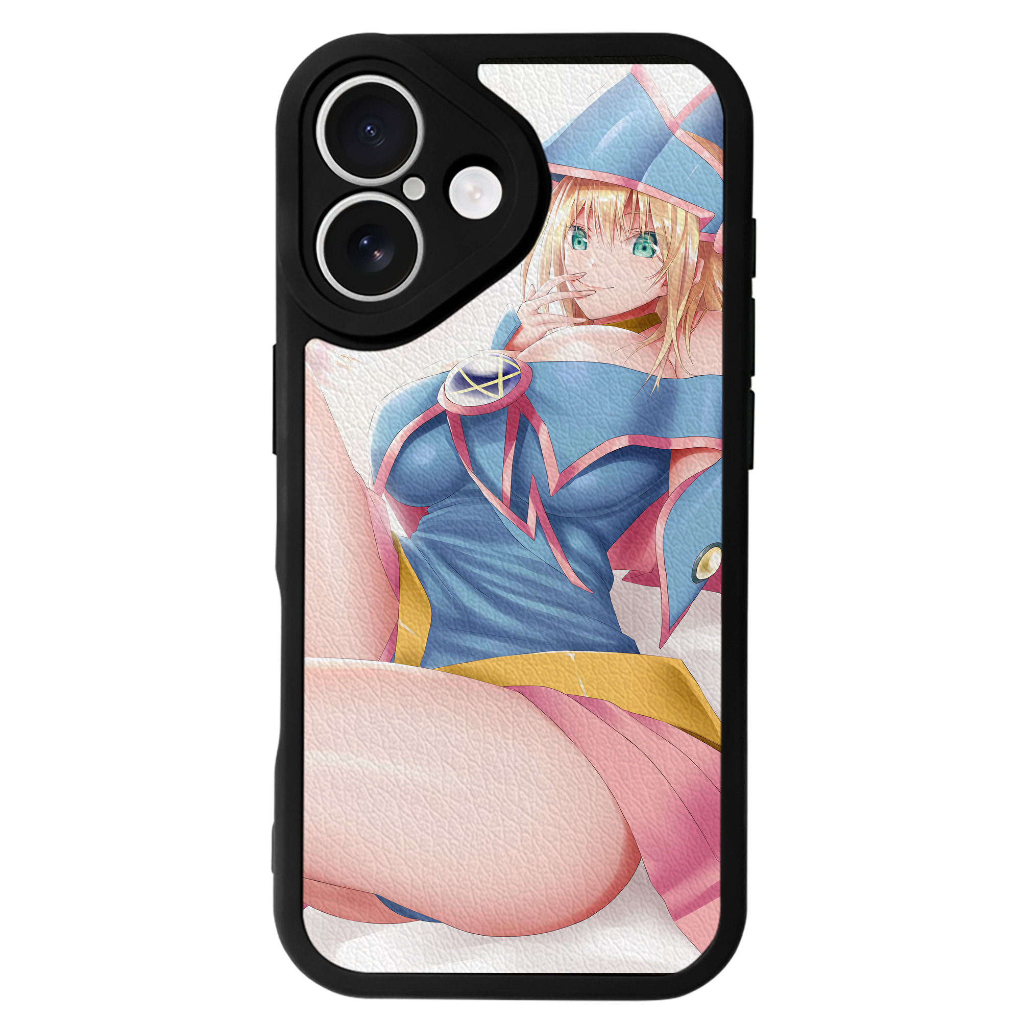 （画像用） 遊☆戯☆王 Yu-Gi-Oh! 【iPhone 16シリーズ対応】シリコンスマホケース（レザー調） 材質：シリコン